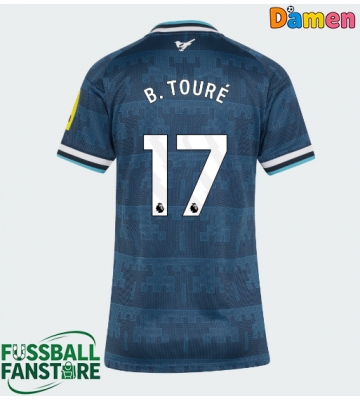 Newcastle United Bazoumana Toure #17 Replik Auswärtstrikot Damen 2026-27 Kurzarm